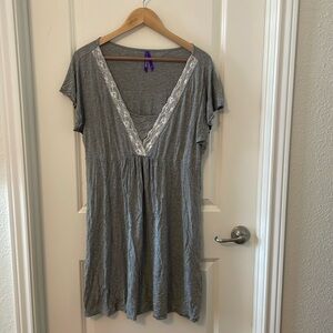 Seraphine gray nursing nightgown.